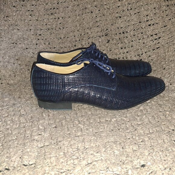 WERNER KERN-Ravenna-Blue/Black Printed Leather-Dance Shoes-Sz 7.5 UK/9 US-NWOB - Picture 5 of 8